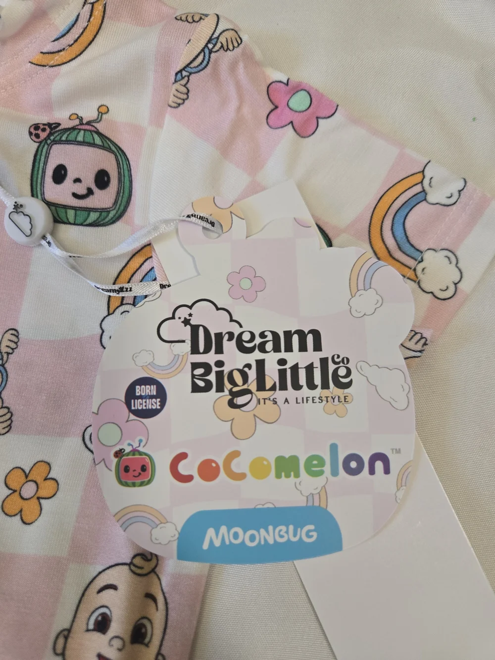 NWT Bamboo Dream Big Little Kids Cocomelon Short Pajama Set